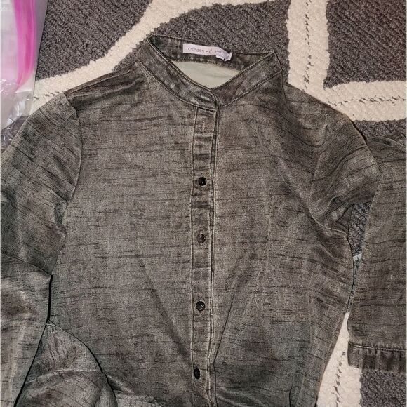 Crimson+Clover Front-button Shirt Dress - Picture 10 of 10